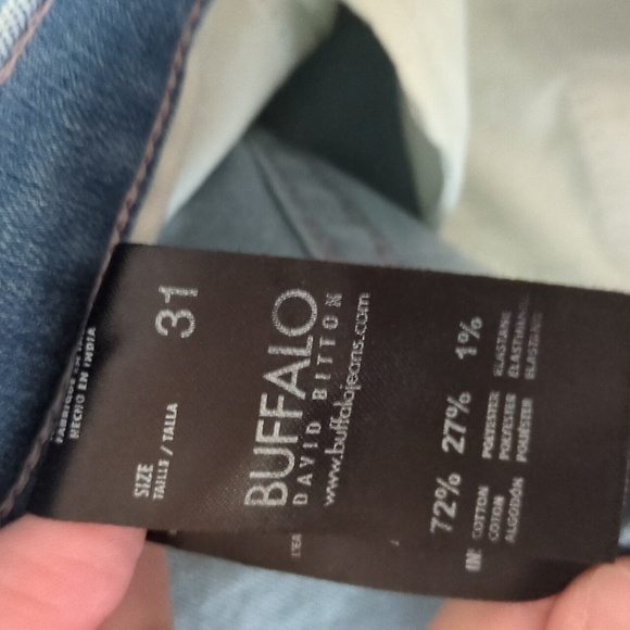 Buffalo David Bitton Mid Rise Slim Flare Y2Ksoft stretchy semi wide leg jeans 31 - Picture 8 of 8